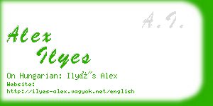 alex ilyes business card